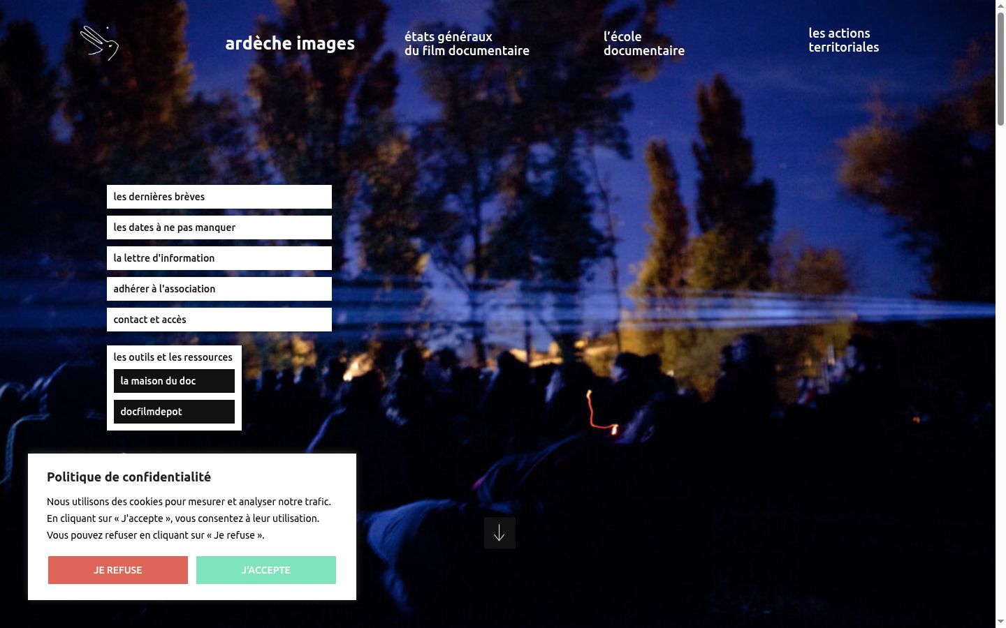 Screenshot des Einwilligungsbanners vor jeglicher Interaktion