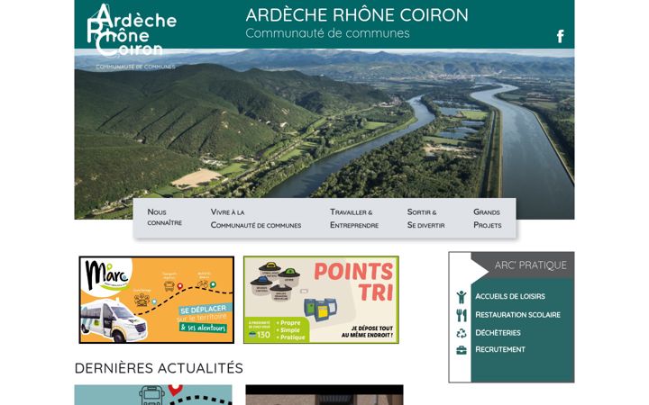 Captura de pantalla de ardecherhonecoiron.fr
