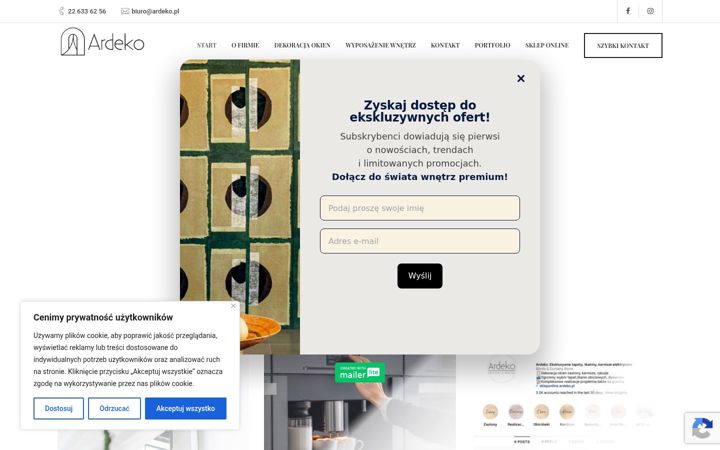 Screenshot di ardeko.pl