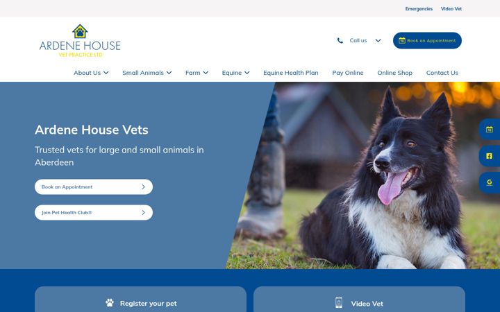 Screenshot di ardenehouse.co.uk