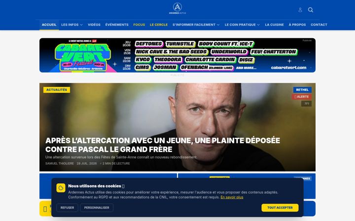 Screenshot ta' ardennesactus.fr