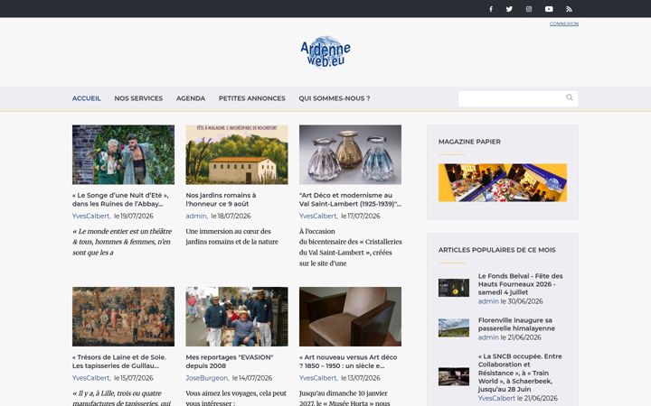 Screenshot of ardenneweb.eu