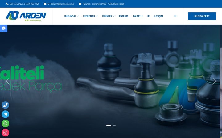 Screenshot του ardenoto.com.tr