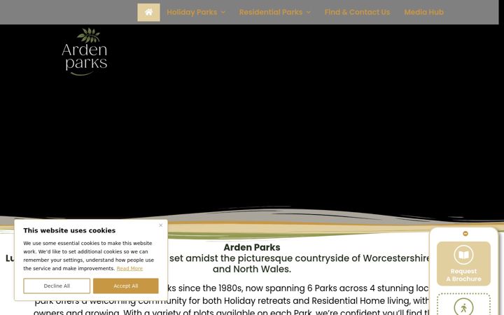 Screenshot ta' ardenparks.co.uk