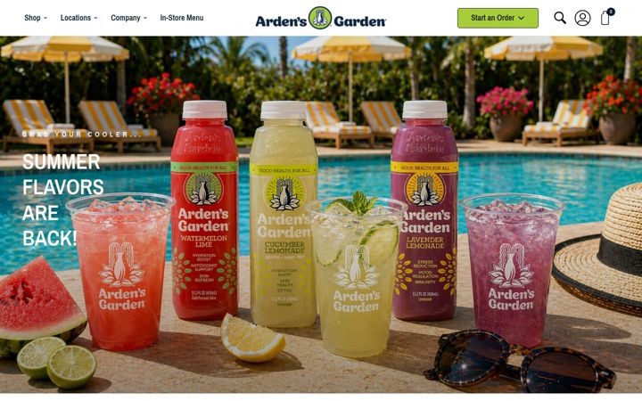 Screenshot του ardensgarden.com