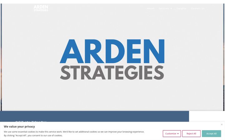 Screenshot του ardenstrategies.com