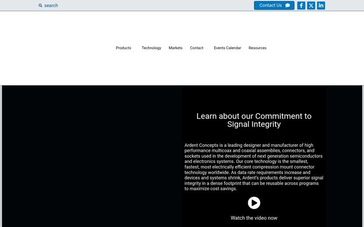 Zrzut ekranu ardentconcepts.com