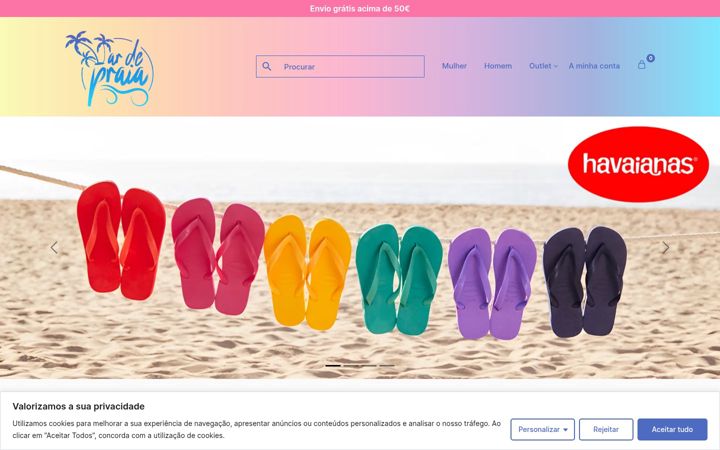 Skærmbillede af ardepraia.com