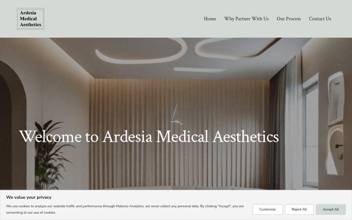 Skærmbillede af ardesia-group.com