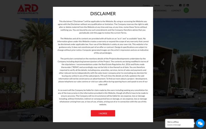 Capture d'écran de ardestates.com