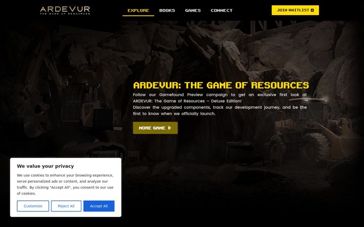 Capture d'écran de ardevurgames.com