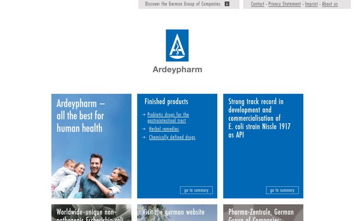 Capture d'écran de ardeypharm.com