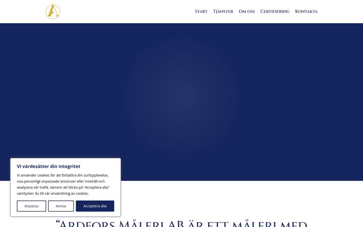 Capture d'écran de ardforsmaleri.com