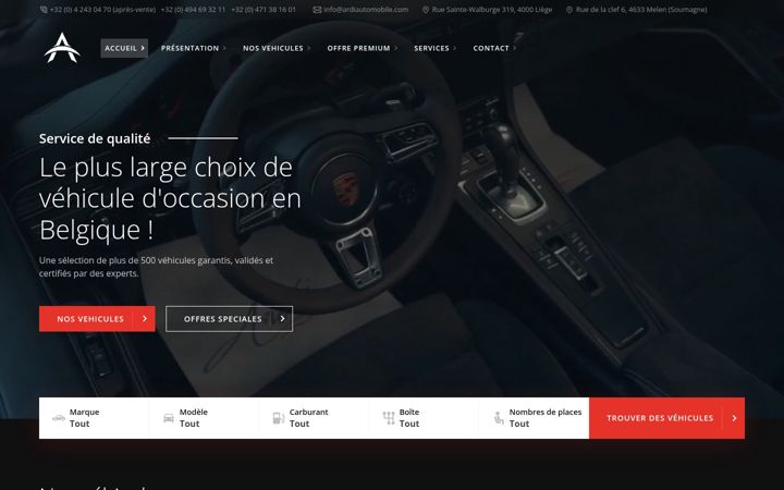 Captura de pantalla de ardiautomobile.be