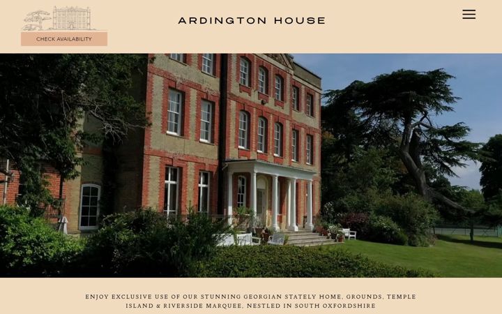 Captură de ecran a ardingtonhouse.com