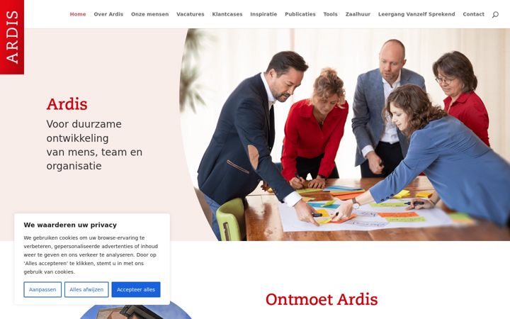 Ekrano kopija ardis.nl