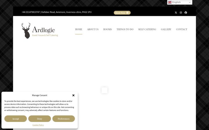 Ekrano kopija ardlogie.co.uk