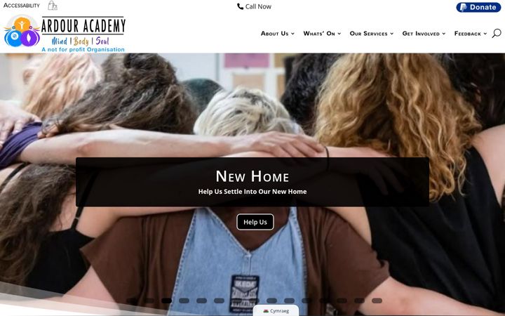 Screenshot van ardouracademy.com