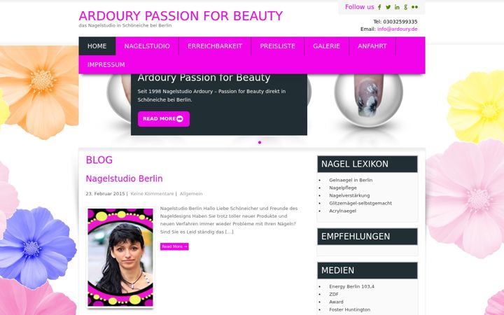 Screenshot of ardoury.de