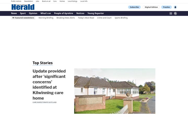 Screenshot van ardrossanherald.com