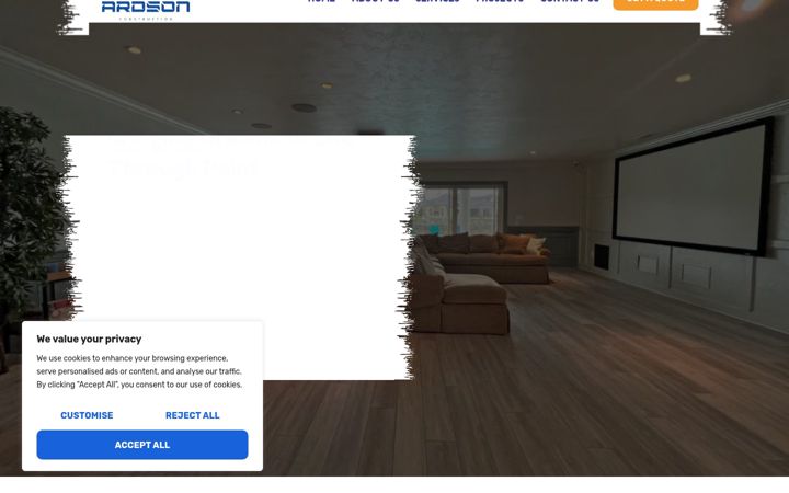 Screenshot van ardsonconstruction.com