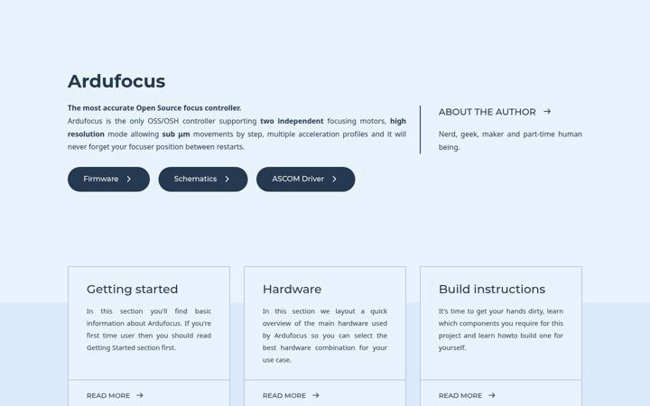Captura de ecrã de ardufocus.com