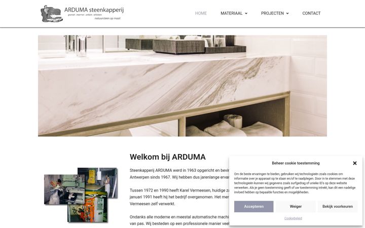Screenshot di arduma.be