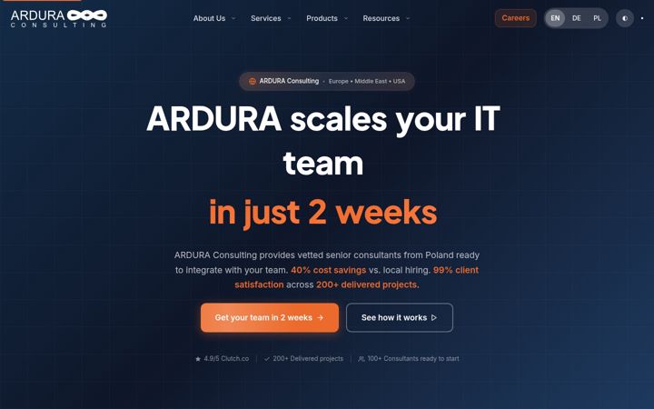 Screenshot of ardura.consulting