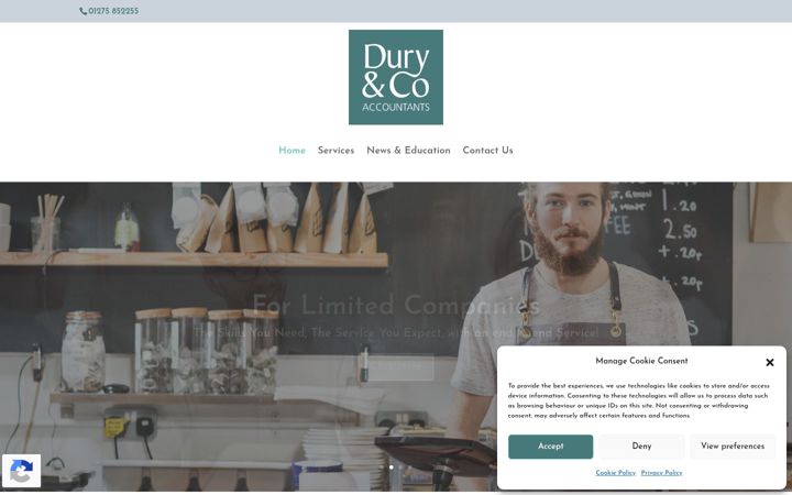 Screenshot di ardury.co.uk