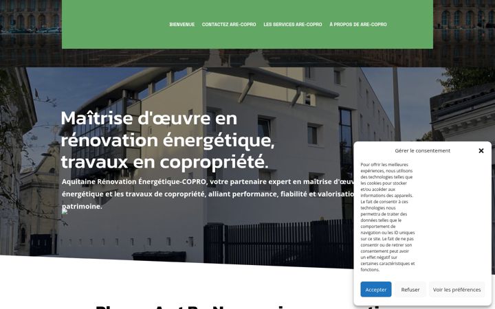 Ekrano kopija are-copro.fr