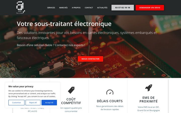 Ekrano kopija are-electronique.fr