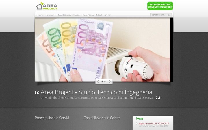 Ekrano kopija area-project.it