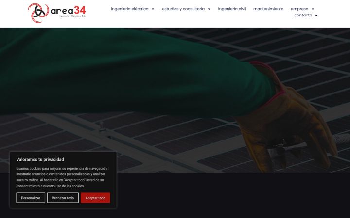 Capture d'écran de area34ingenieria.com