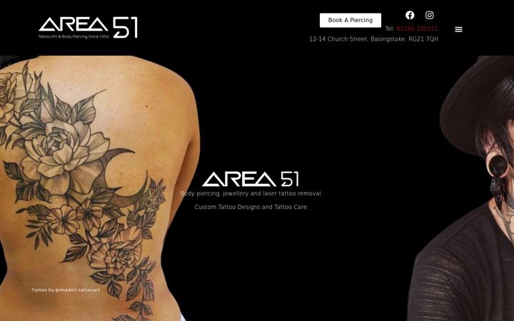 Screenshot του area51.co.uk