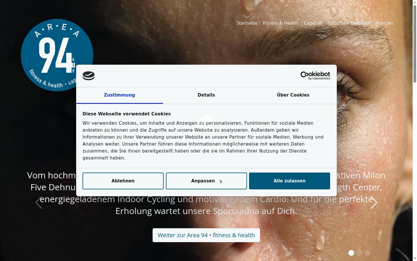 Screenshot tal-banner tal-kunsens muri qabel kwalunkwe interazzjoni