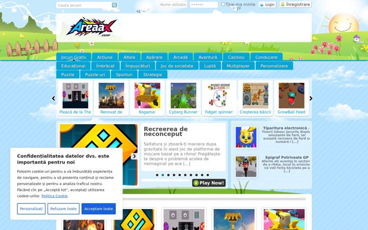 Screenshot ta' areaax.com