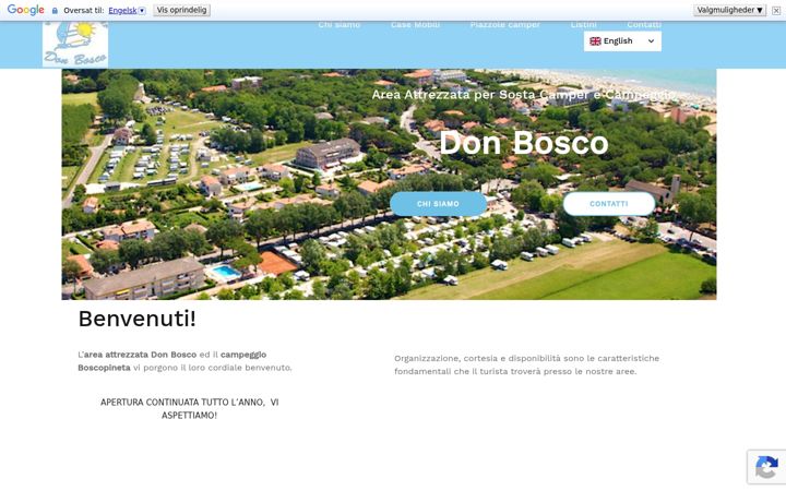 Screenshot of areacamperdonbosco.it