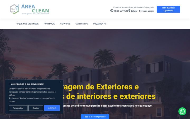 Screenshot of areaclean.pt