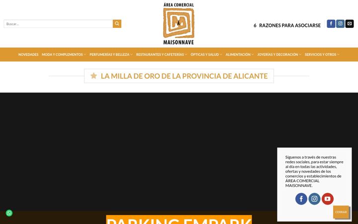 Ekrano kopija areacomercialmaisonnave.com