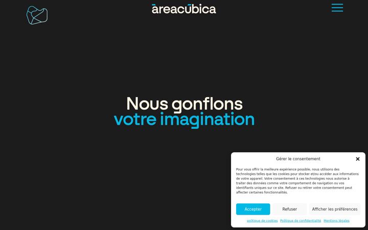 Screenshot ta' areacubica-gonflables.fr