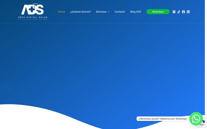 Snimka zaslona za areadigitalsalud.es