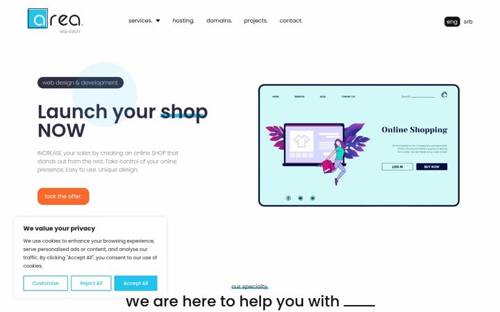 Screenshot του areadizajn.com