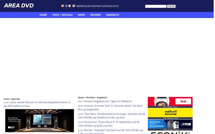 Screenshot of areadvd.de