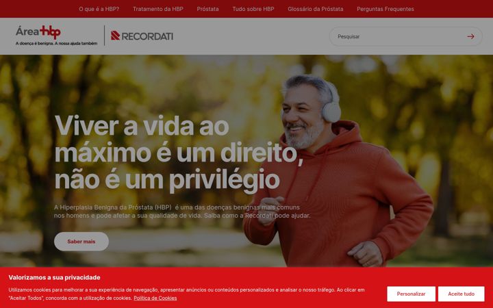 Screenshot of areahbprecordati.pt