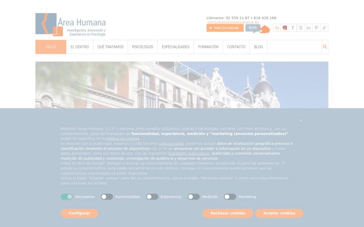 Screenshot ta' areahumana.es