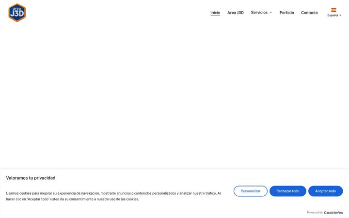 Snímek obrazovky areaj3d.com