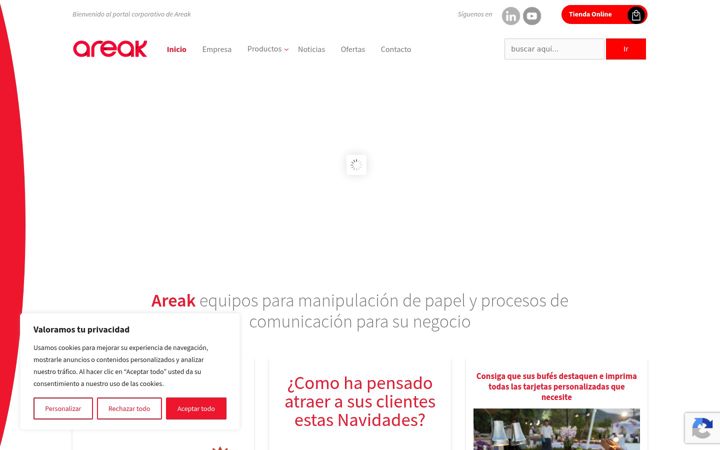 Screenshot ta' areak.com