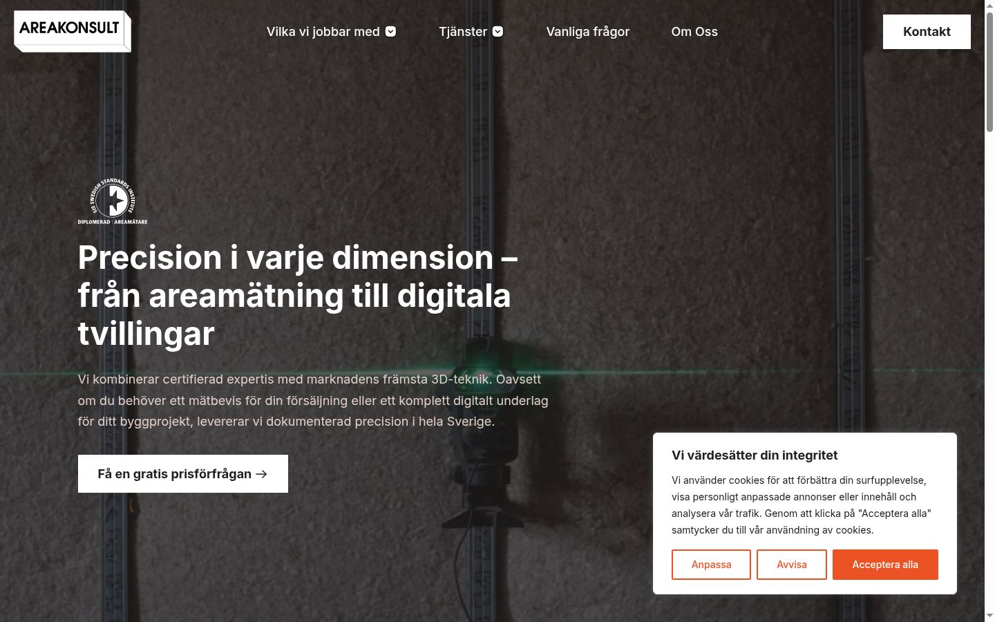 Screenshot tal-banner tal-kunsens muri qabel kwalunkwe interazzjoni