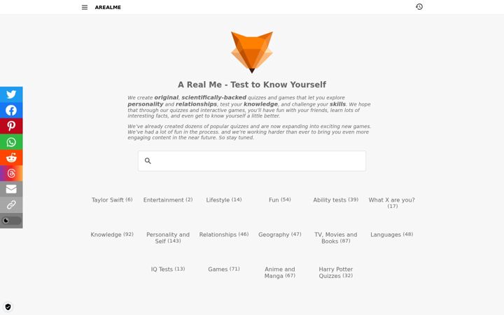 Ekrānuzņēmums no arealme.com