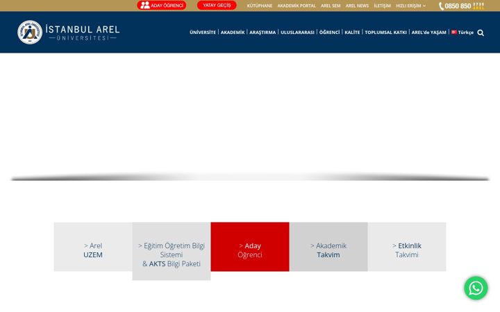 Screenshot of arel.edu.tr